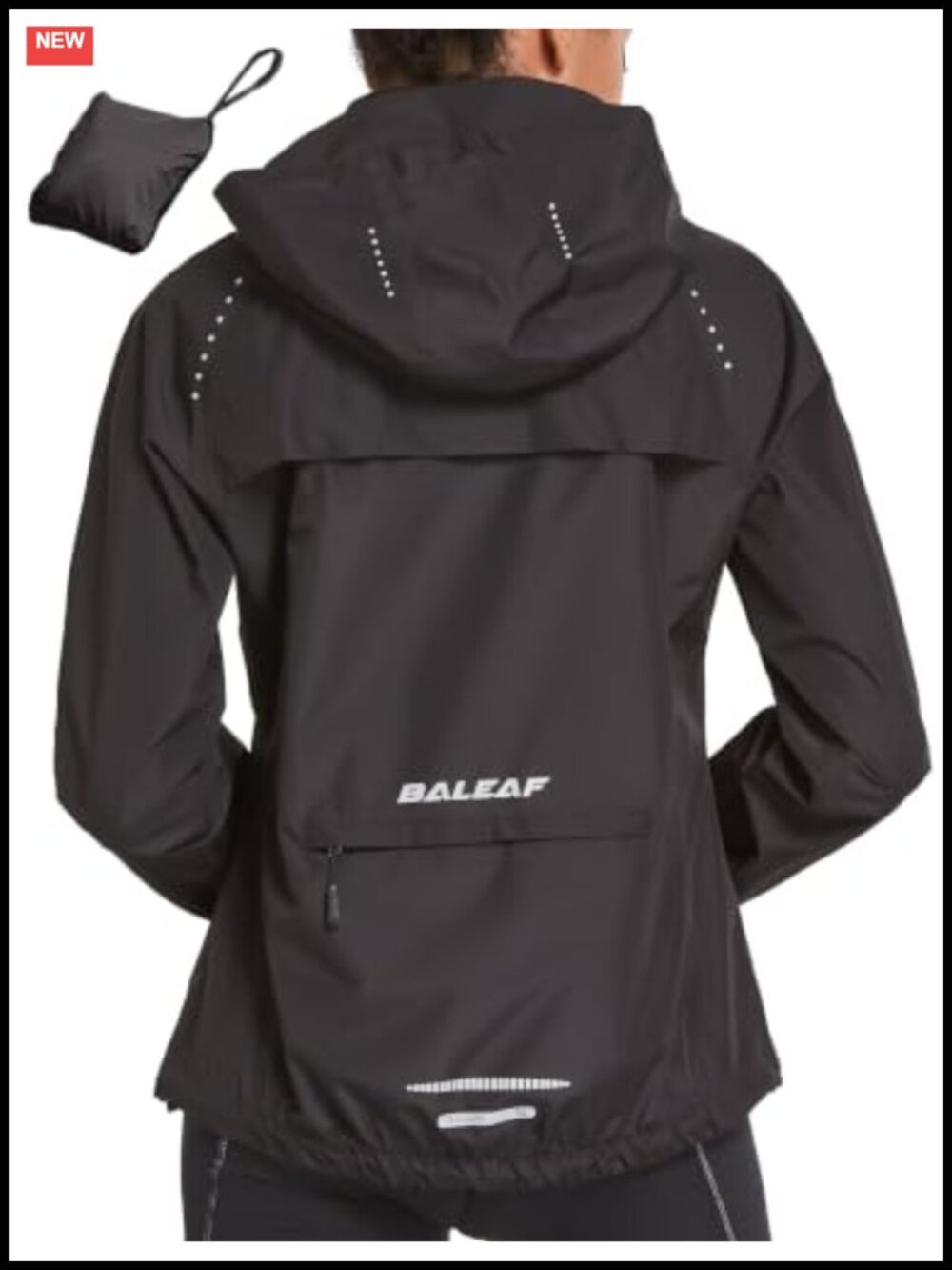 Waterproof Packable Rain Jacket Women Lightweight Hooded Long Sleeve Cycling